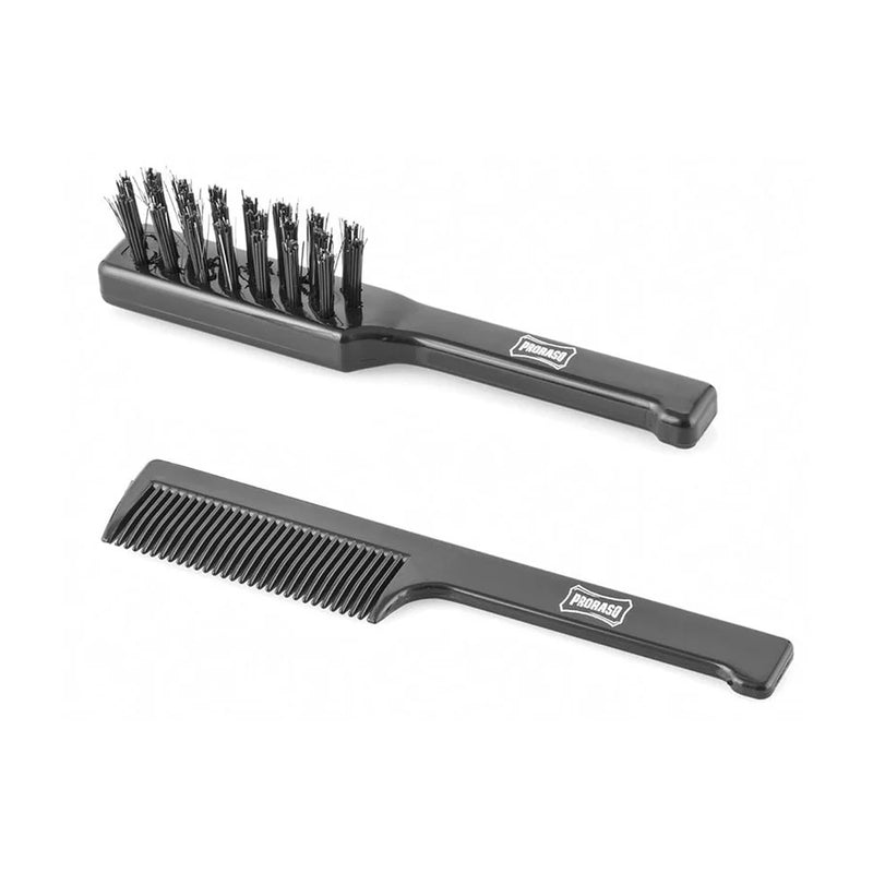 PRORASO | MOUSTACHE BRUSH & COMB SET