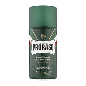 PRORASO | GREEN SHAVING FOAM – EUCALYPTUS & MENTHOL 300ML