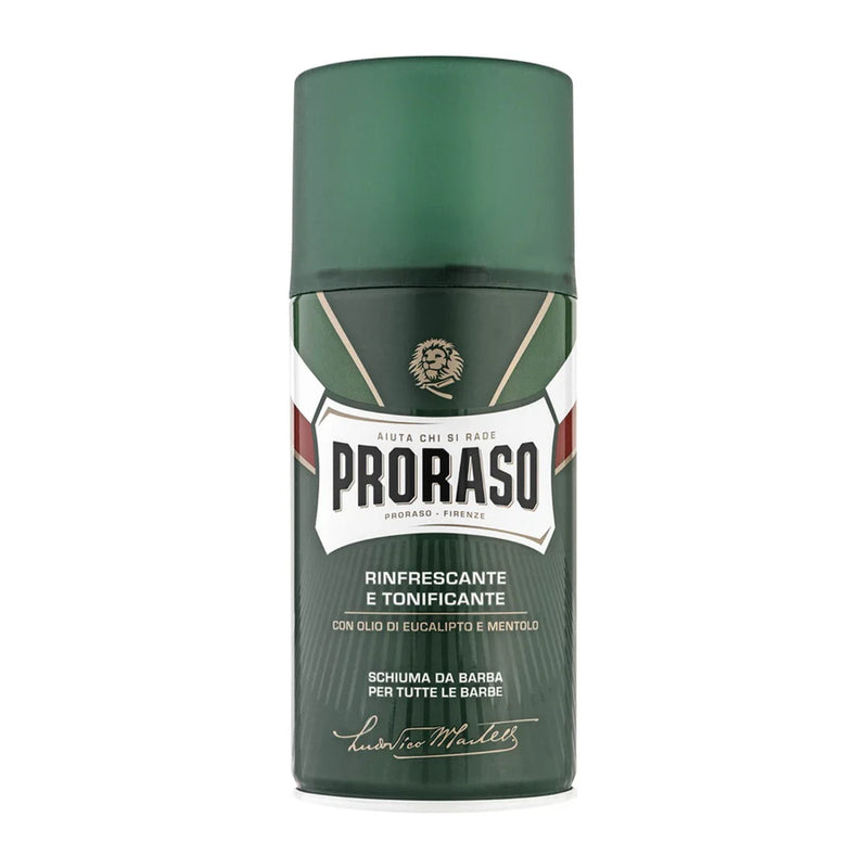 PRORASO | GREEN SHAVING FOAM – EUCALYPTUS & MENTHOL 300ML