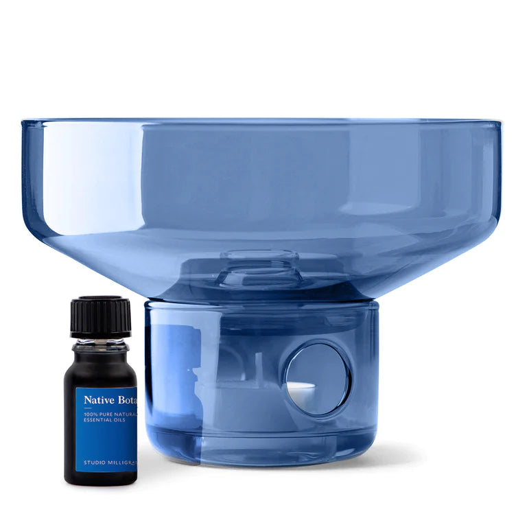Glass Oil Burner And Essential Oil Gift Set